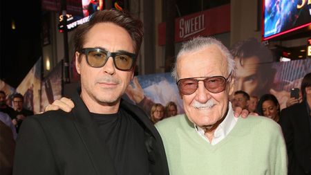 Robert Downey Jr. with Stan Lee