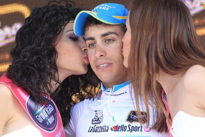 Fabio Aru (Astana) leads the young rider classification