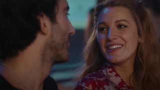 Blake Lively as Ms. Bloom in a floral shirt in It Ends With Us Scene.