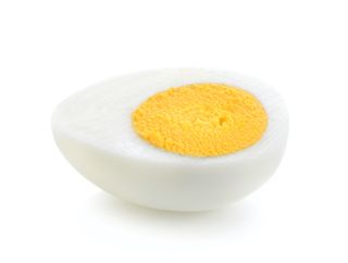 boiled egg half