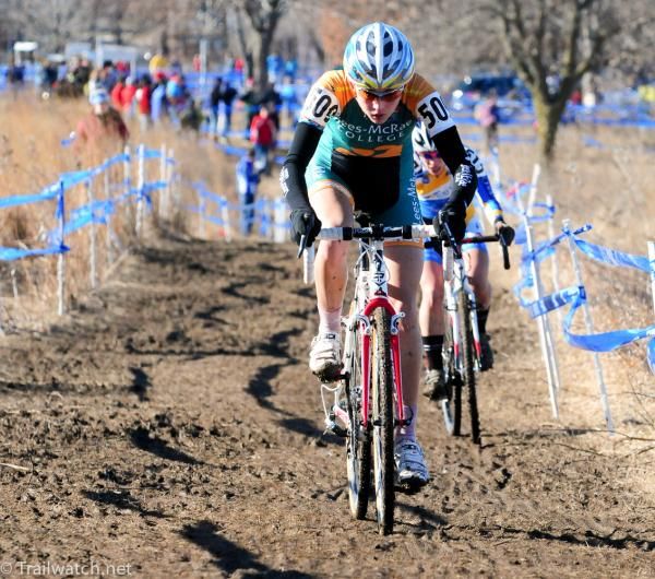 Emily Shield (Lees-McRae) riding a long straightaway
