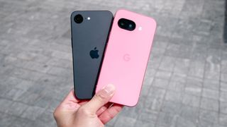 Pixel 9a vs iPhone 16e.