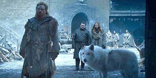 Tormund Giantsbane and Ghost Game of Thrones Season 8 HBO