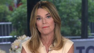 Savannah Guthrie talking on The Today Show. 