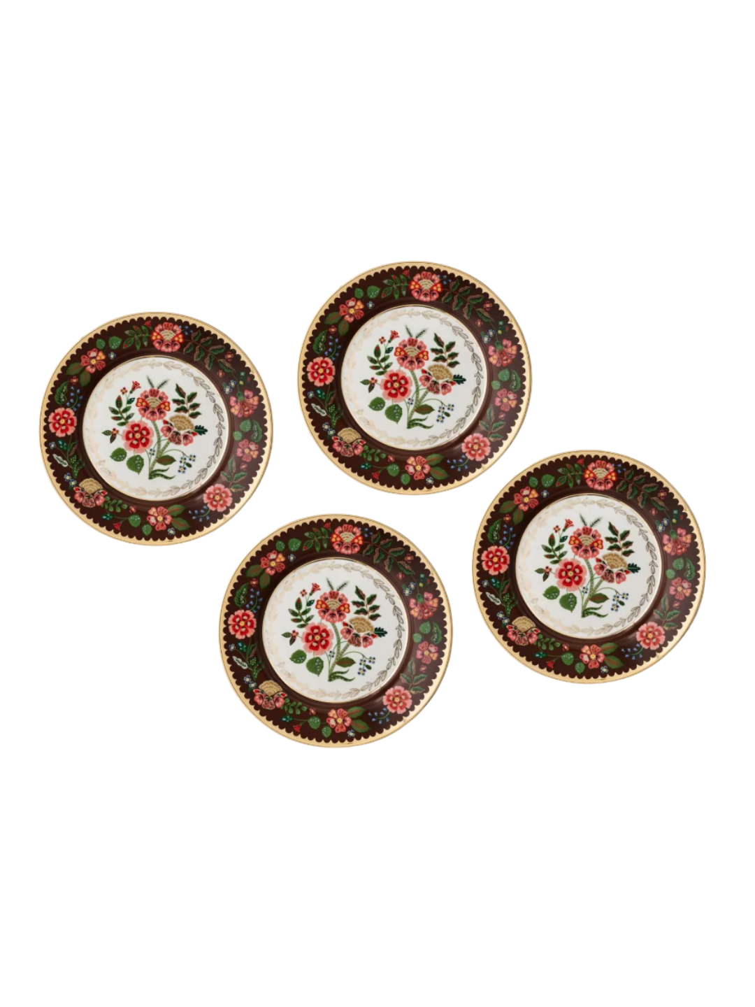 Porcelain Dessert Plate Set 