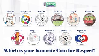 The shortlisted entries for the Football Association and Nationwide Building Society's Coin for Respect competition
