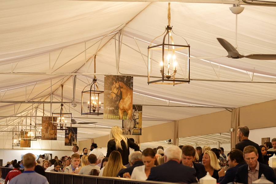 Sport Horse Auction tent at WEF