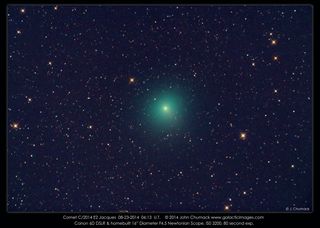Close-Up of Comet Jacques' Nucleus