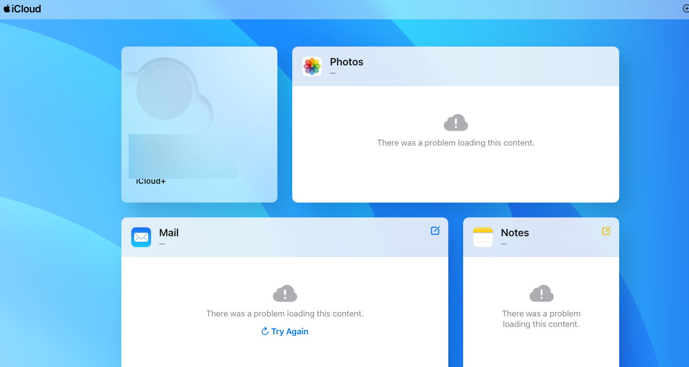 iCloud.com page