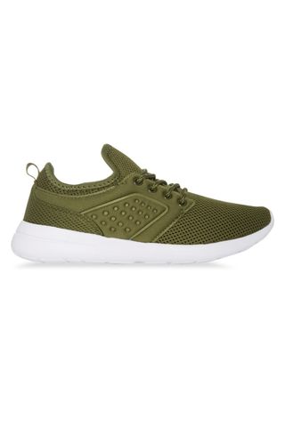 Green Mesh Panel Trainers, £10
