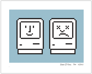 happy/sad Mac icons