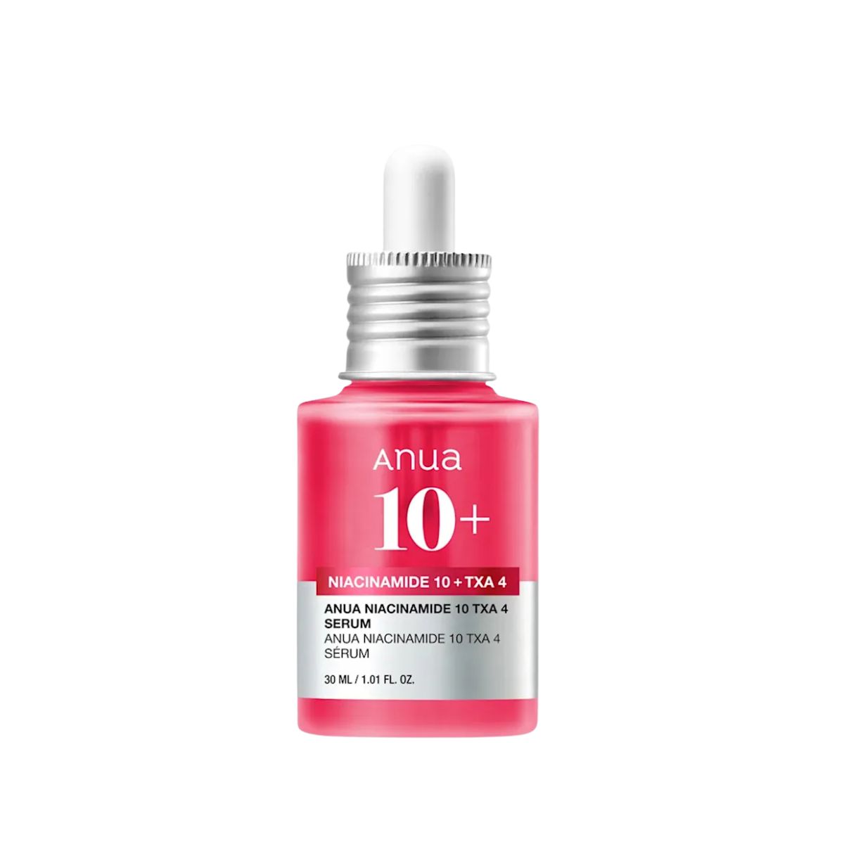 An image showing a niacinamide and tranexamic acid serum from ANUA