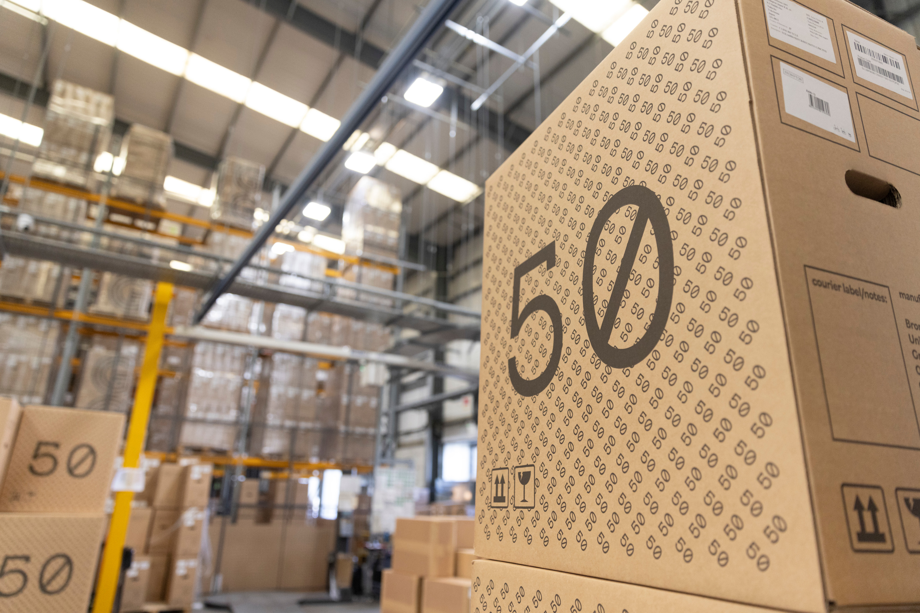 Brompton bicycles ready for shipping