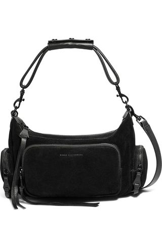 Away We Go Suede Shoulder Bag