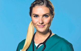 Casualty star Chelsea Halfpenny as Alicia Munore