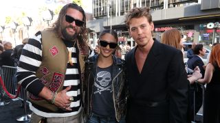 HOLLYWOOD, CALIFORNIA - JUNE 17: Jason Momoa and Lola Iolani Momoa arrives at the Los Angeles Premiere Of Focus Features "The Bikeriders" at TCL Chinese Theatre on June 17, 2024 in Hollywood, California.