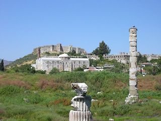 The temple of artemis in Ephesus.