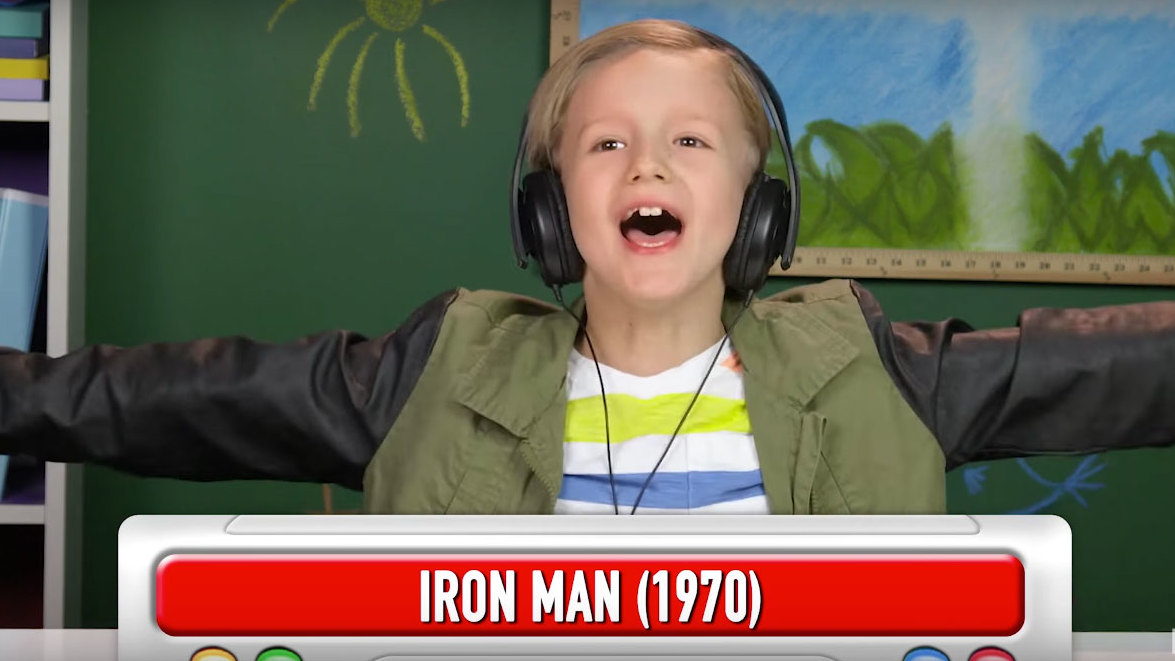 Kids react to Black Sabbath song Iron Man