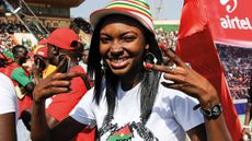 Football fans in Burkina Faso