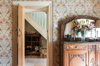 Yorkshire Dales village home with William Morris wallpapers