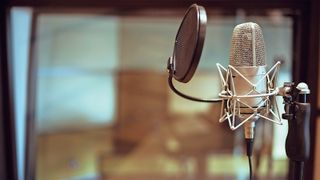 Best condenser mics: Condenser mic in recording studio