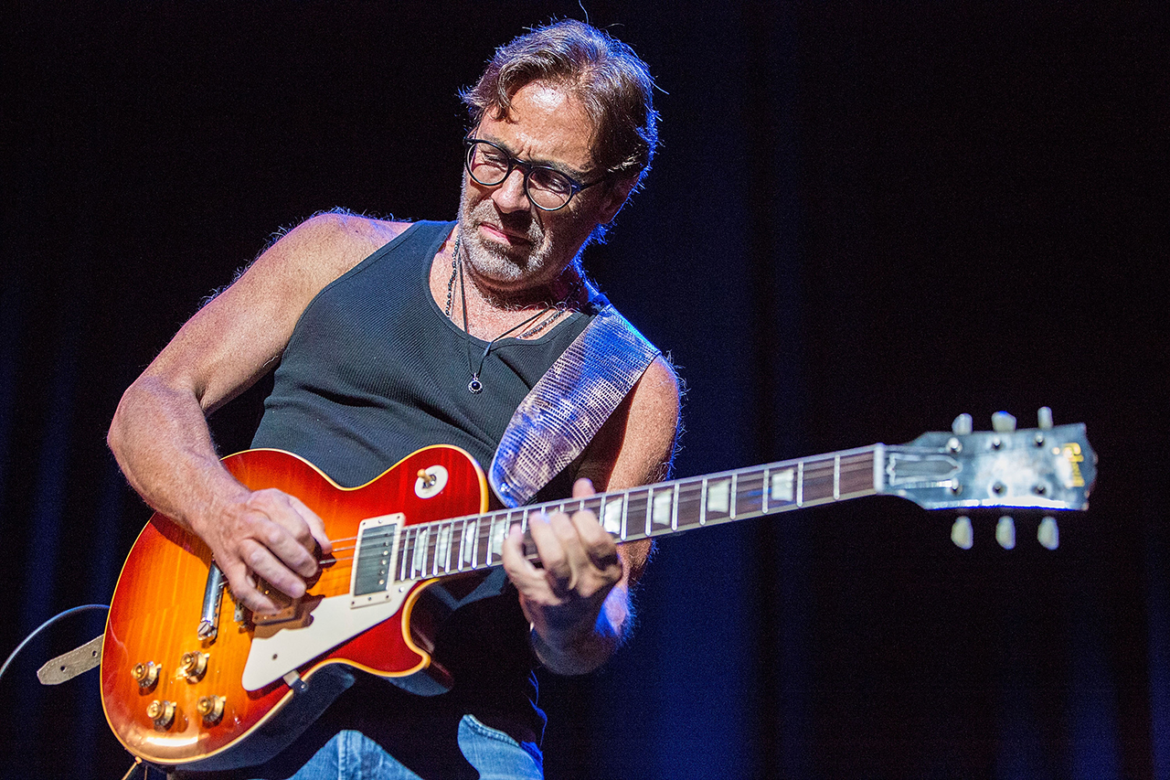 Al Di Meola performs on stage at the Balboa Theatre in San Diego, California on April 23, 2015