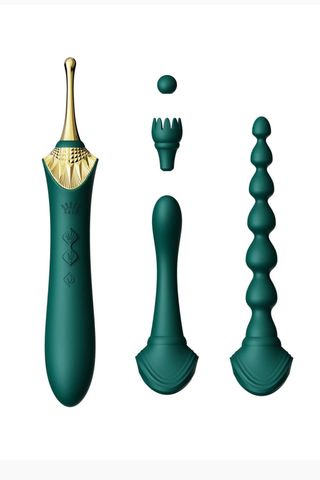 vibrator with anal and clitoral attachments