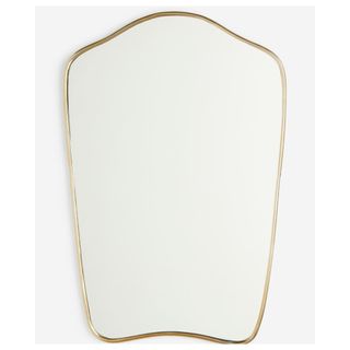 H&M gold wavy mirror
