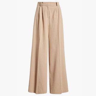 Wide leg suit trousers