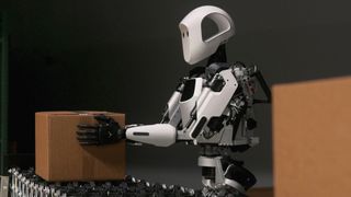 Humanoid robots make grand entry