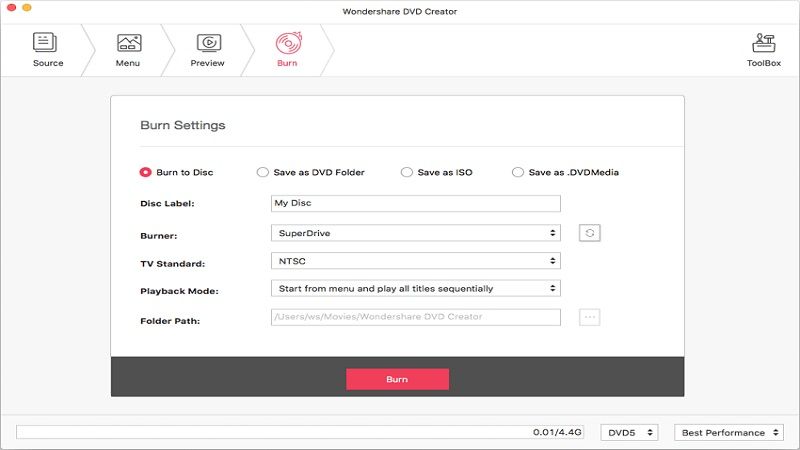 Wondershare DVD Creator