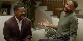 Alfonso Ribeiro and Will Smith laughing it up on The Fresh Prince of Bel-Air reunion