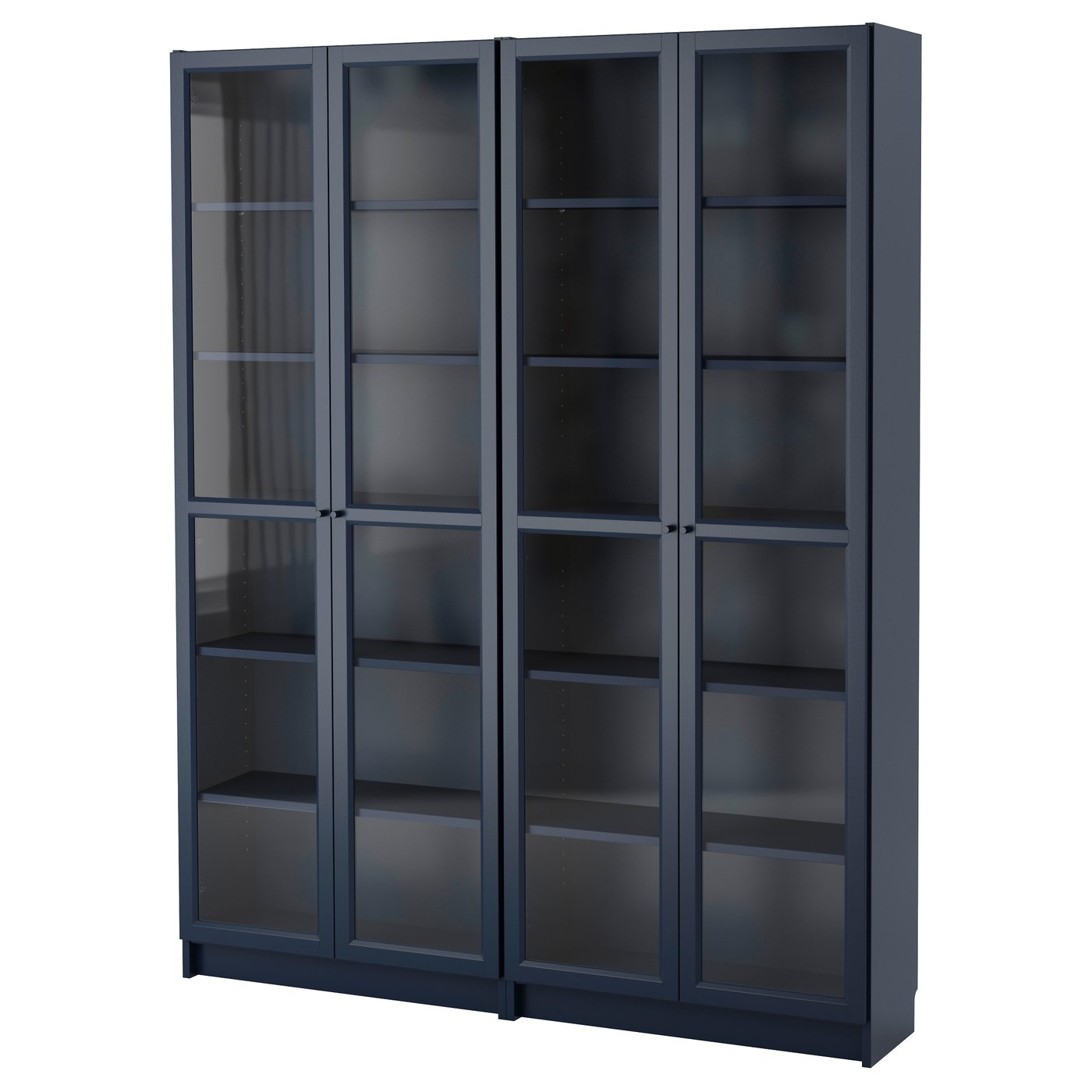 Billy Bookcase - Dark Blue 63x11 3/4x79 1/2 "