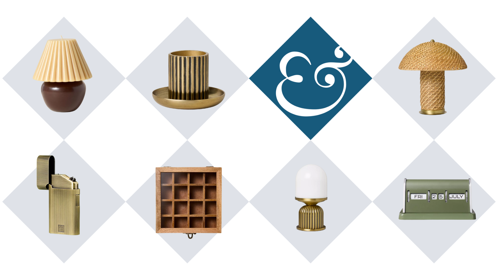 a selection of several home decor products