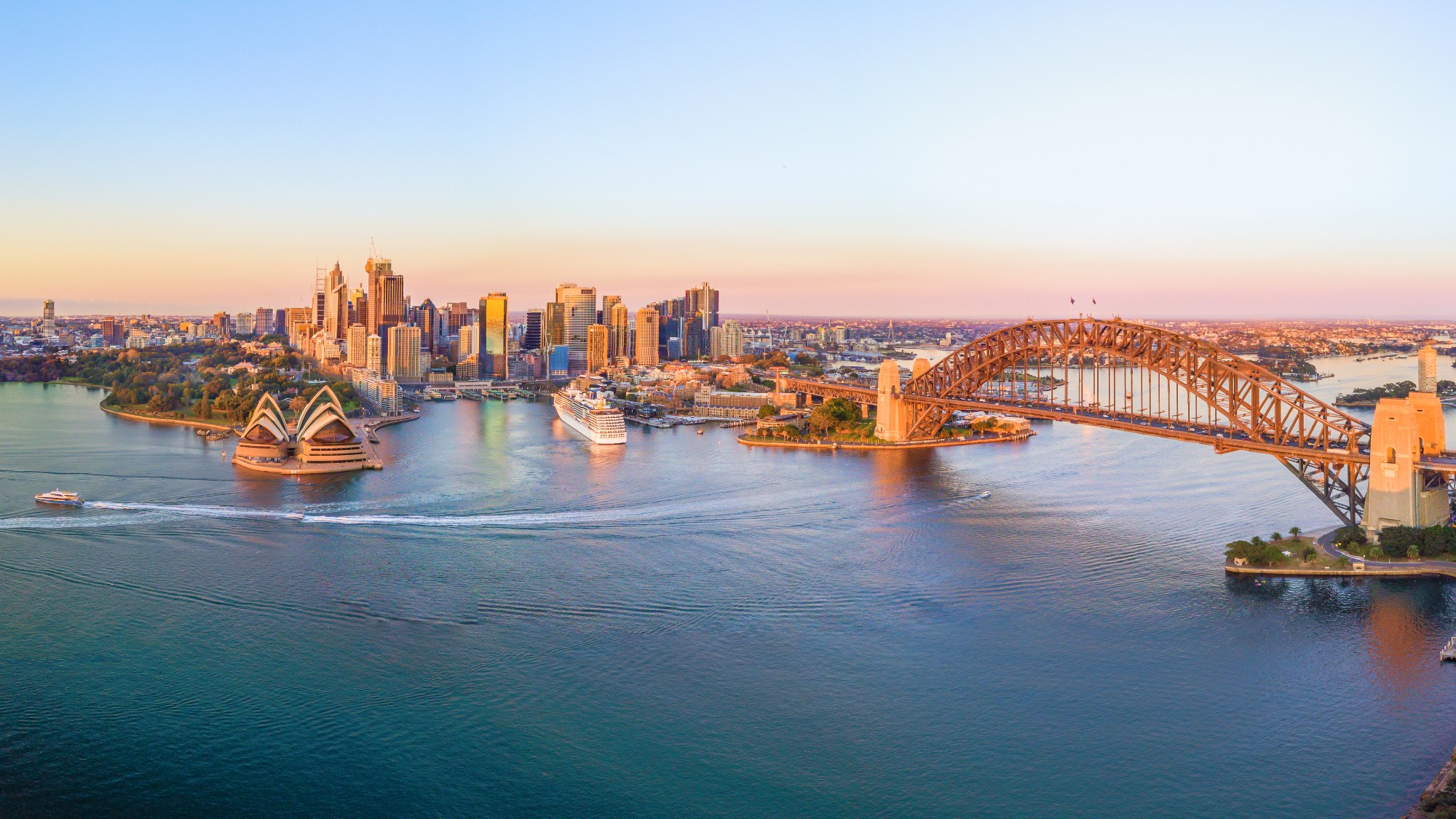 Sydney Harbor at dusk