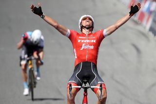 Toms Skujins wins stage 3 at the Tour of California ahead of Sean Bennett
