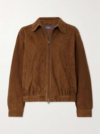 Embroidered Suede Jacket