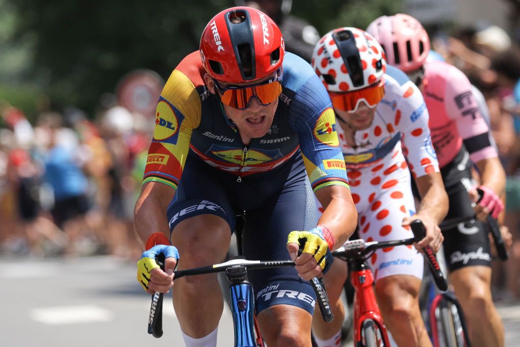 Mads Pedersen (Lidl-Trek) did a lot of work to enable his teammate Giulio Ciccone win the KOM jersey