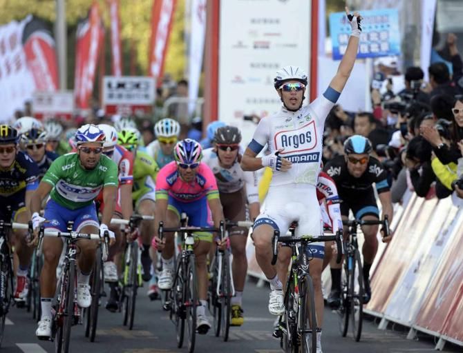 Luka Mezgec (Argos-Shimano) finally landed a win on the final stage of the Tour of Beijing.