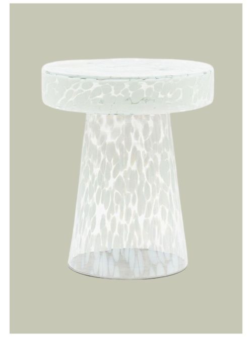 Speckle Side Table in White