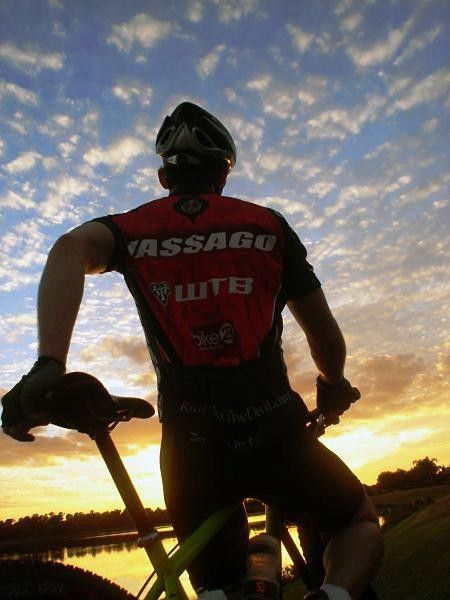 Eddie O'Dea admires a Florida sunset
