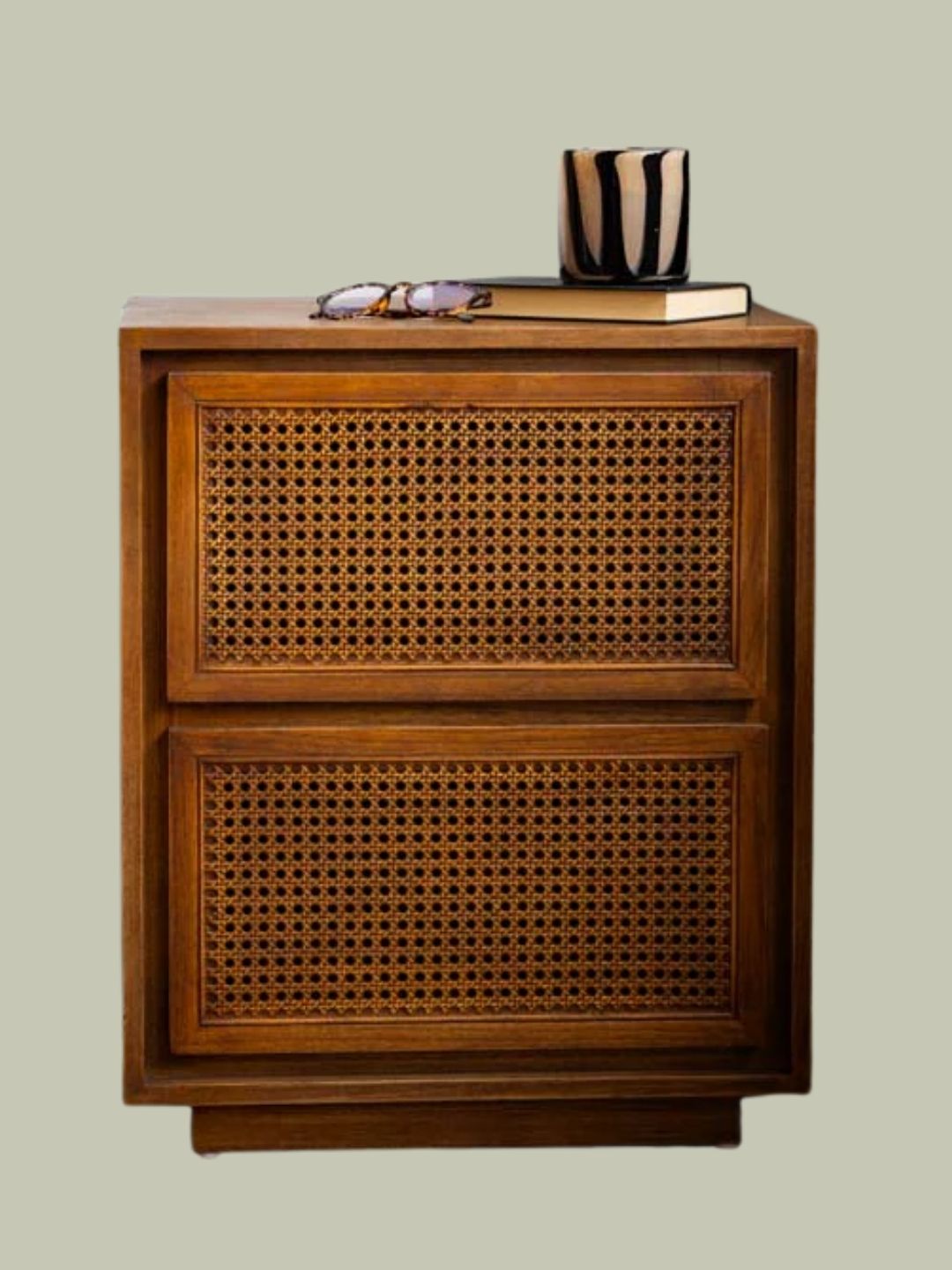 FUZHOU HOMEWARD DECOR CO. LTD, Mid-Century Rattan Bedside Table