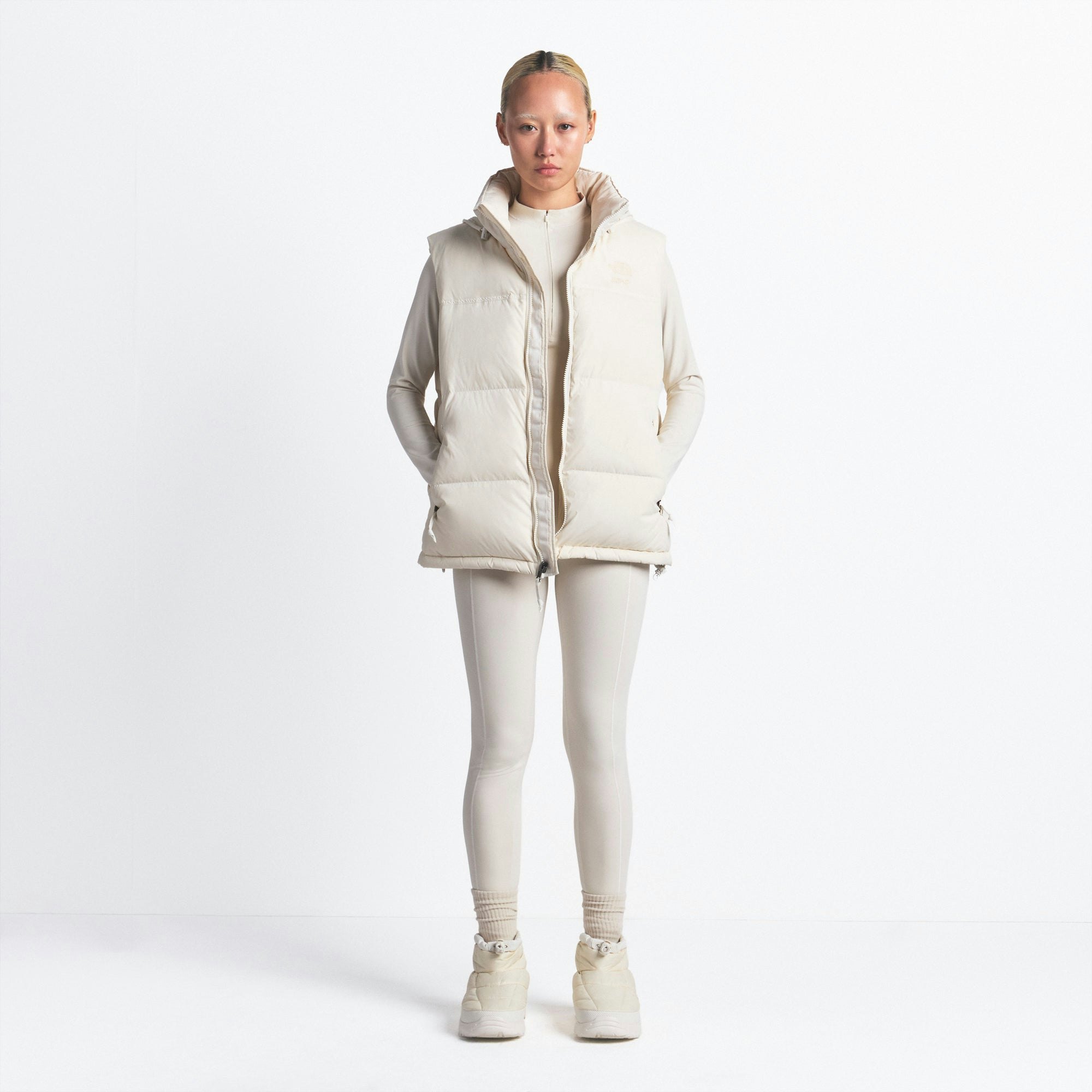 The North Face X Skims 1996 Nuptse Vest | Bone | Xxs