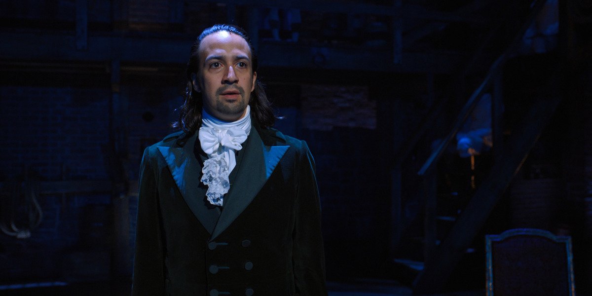 Lin-Manuel Miranda as Alexander Hamilton in Disney+ movie