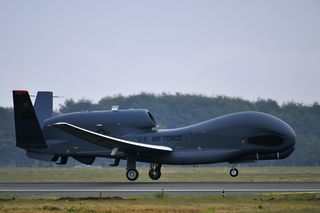 An RQ-4 Global Hawk from Andersen Air Force Base assigned to Misawa AB until October