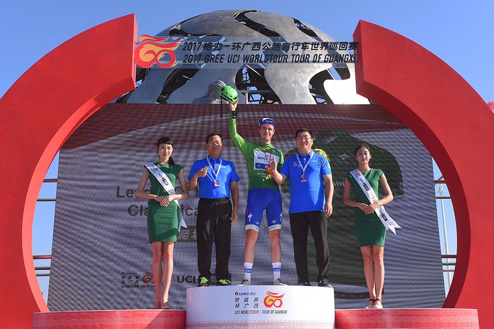 Remi Cavagna (Quick-Step Floors) took the green jersey
