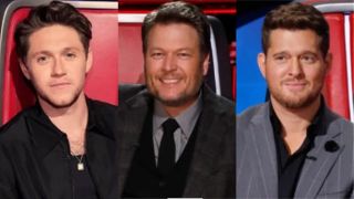 Niall Horan, Blake Shelton and Michael Buble coach on The Voice.