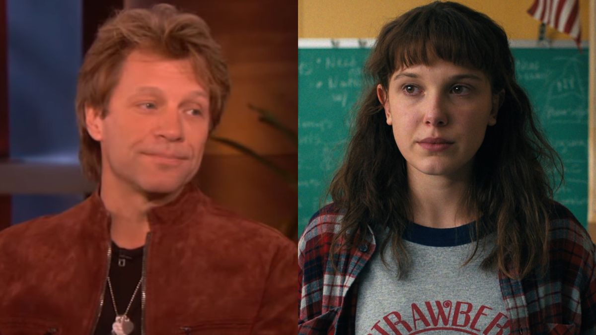 Jon Bon Jovi on Ellen, Millie Bobby Brown on Stranger Things.