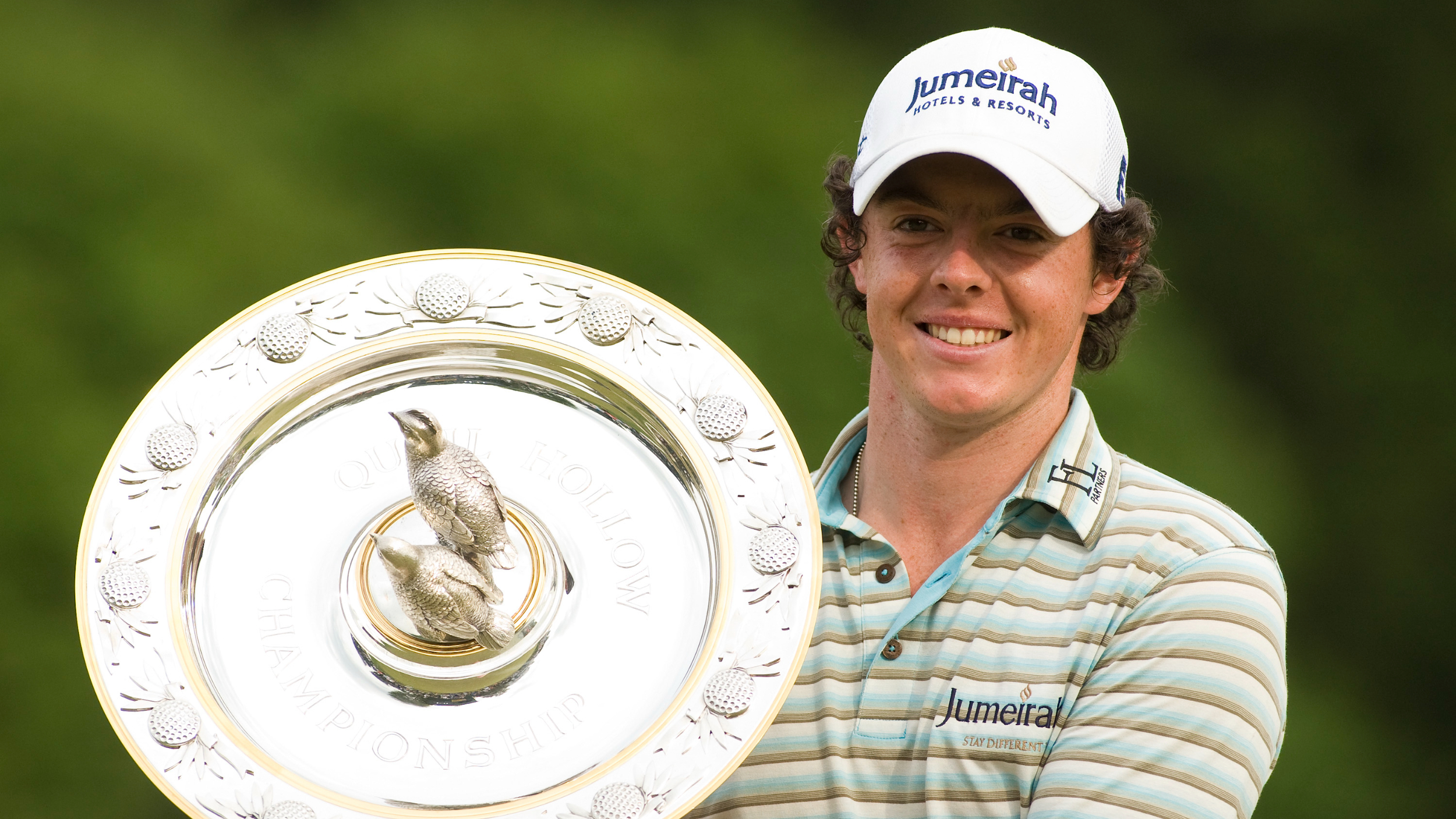 Rory McIlroy with the Quail Hollow Championship trophy