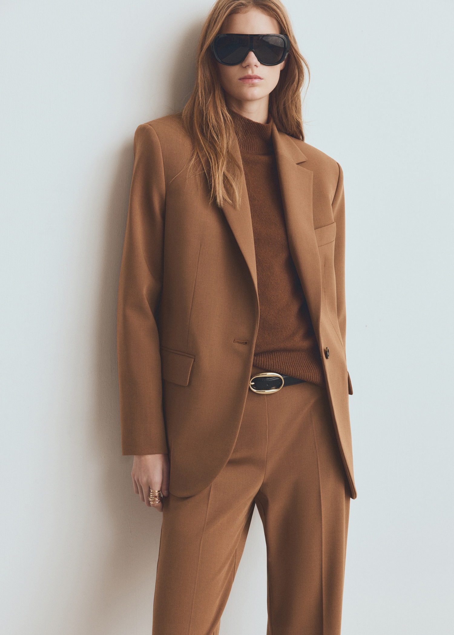 Straight Suit Jacket With Lapel Pockets - Women | Mango Usa